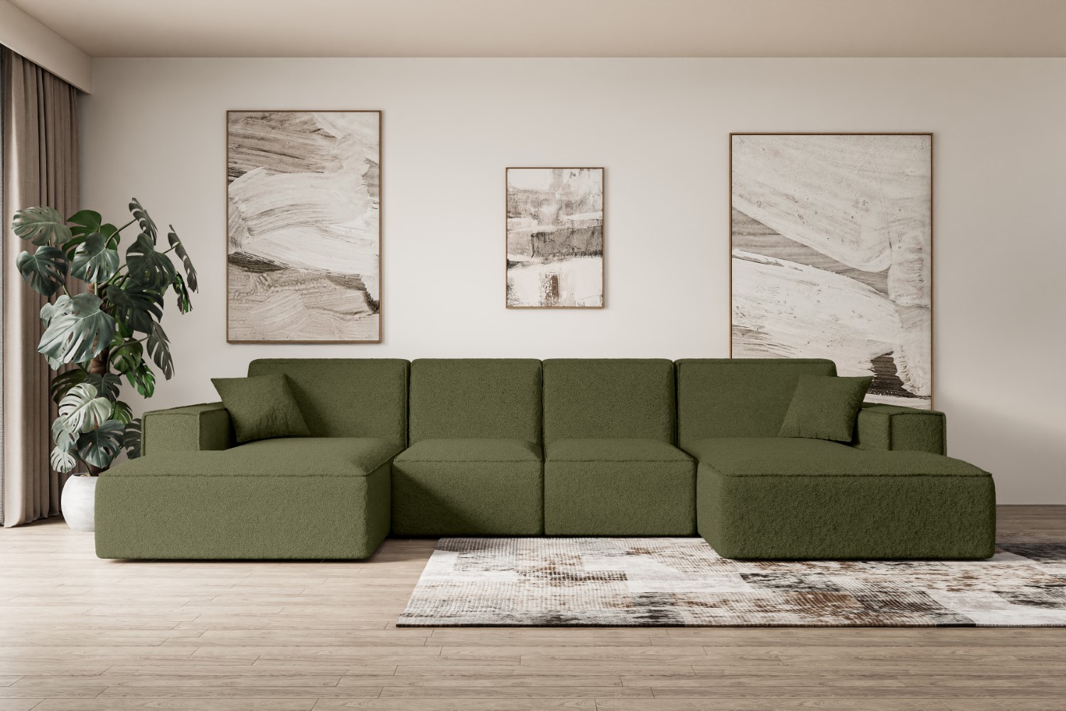 Sofa Praktische Bequeme Funktionsecke Couch U-Form Eckcouch SIERRA-U