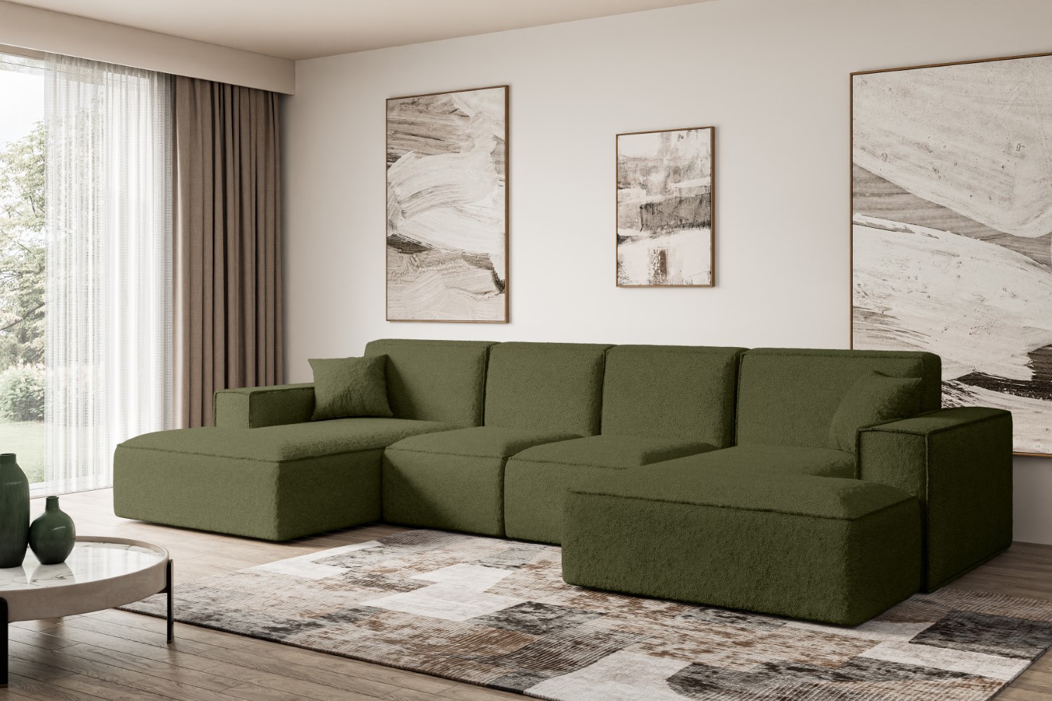 Sofa Praktische Bequeme Funktionsecke Couch U-Form Eckcouch SIERRA-U